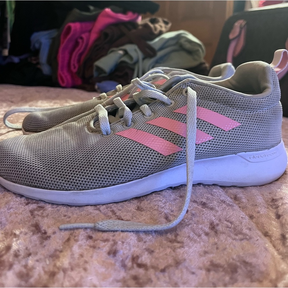 Gray pink adidas